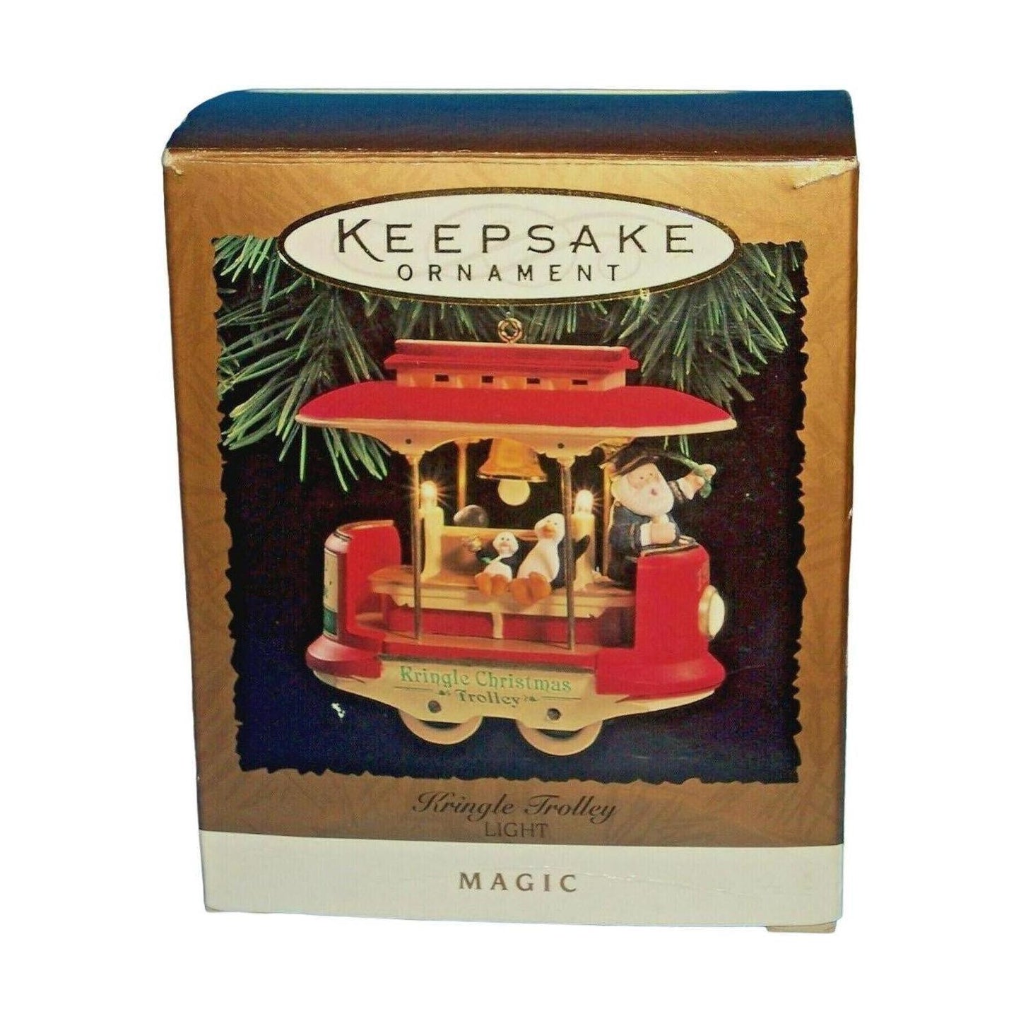 1994 Kringle Trolley Hallmark Ornament (Light) QLX7413