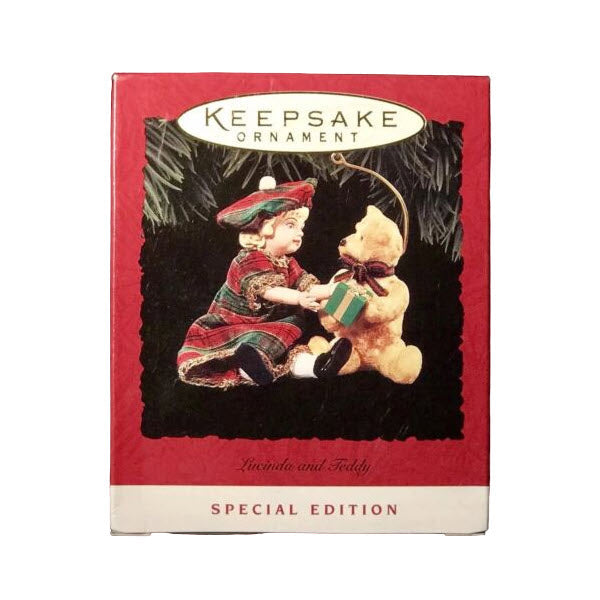 1994 Lucinda and Teddy Hallmark Ornament (Teddy Bear) QX4813