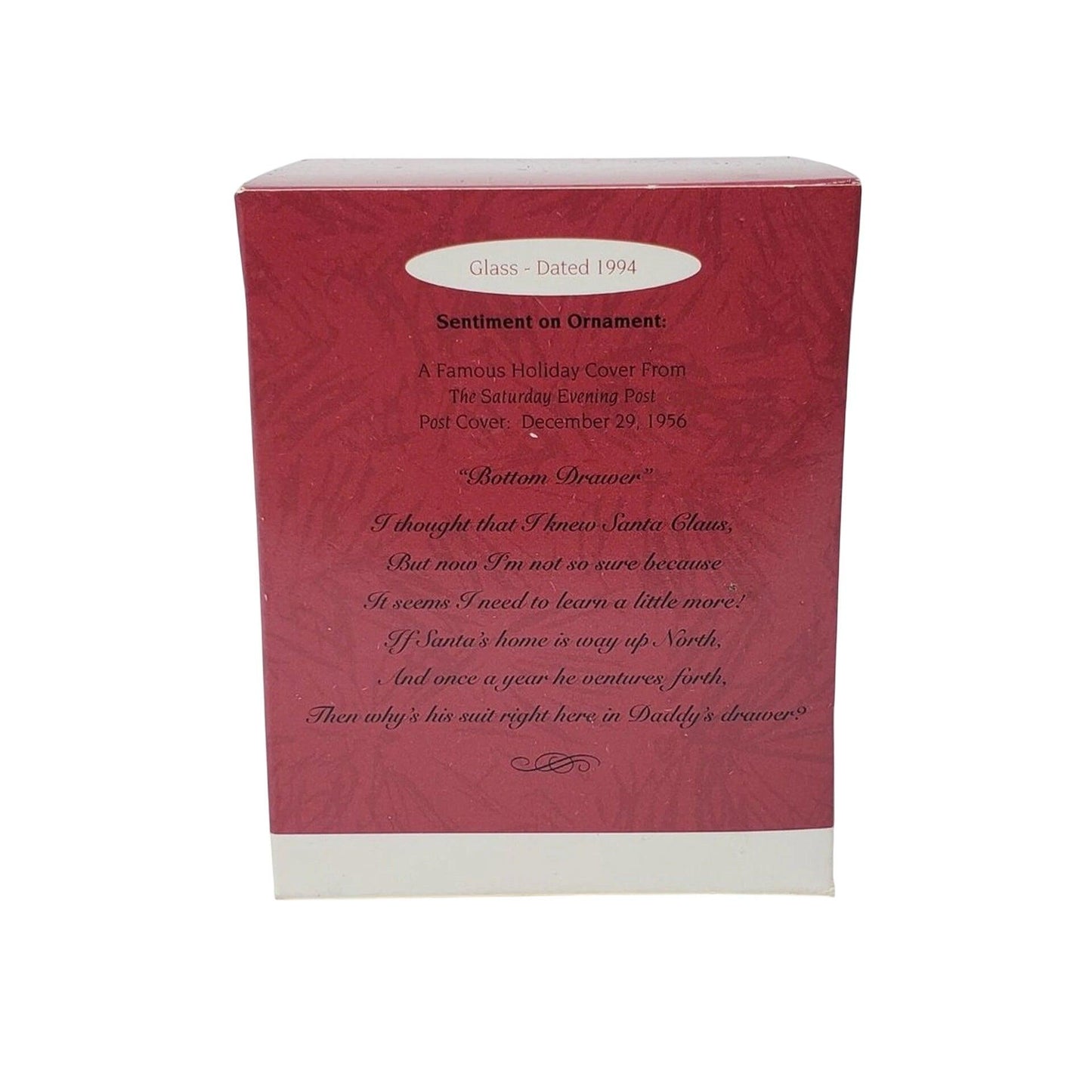 1994 Norman Rockwell Art Hallmark Ornament (Blown Glass) QX2413