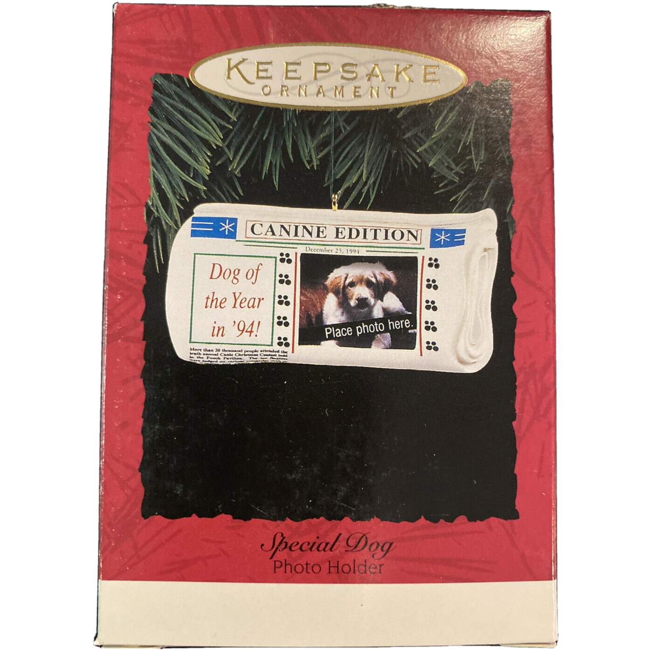 1994 Special Dog Hallmark Ornament (Photo Holder) QX5603