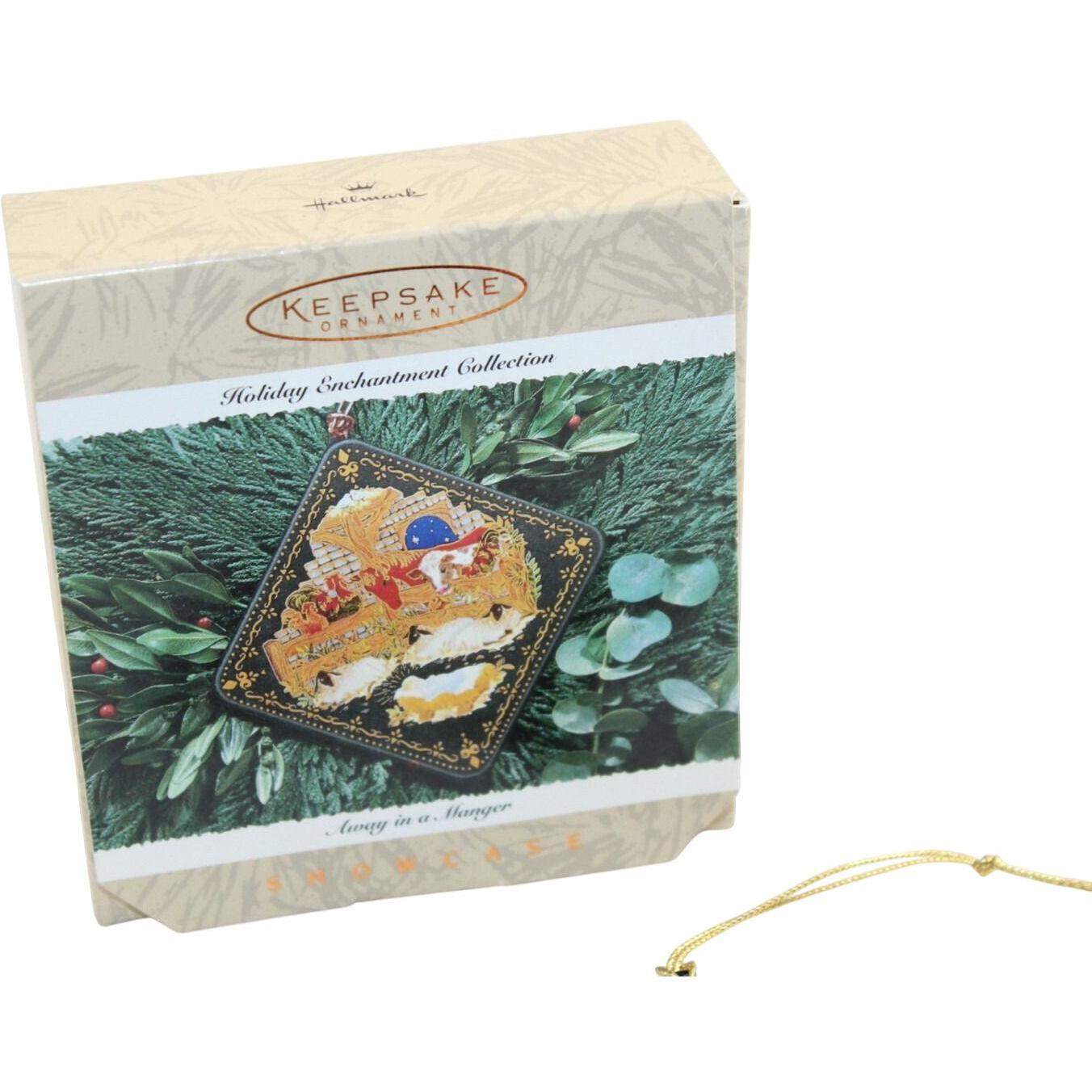 1995 Away in a Manger Hallmark Ornament (Holiday Enchantment Collection) QK1097