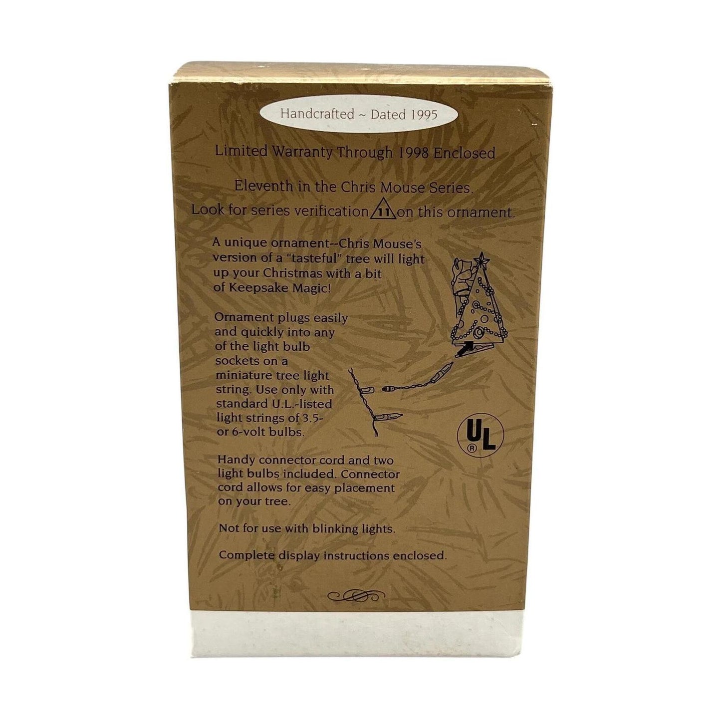 1995 Chris Mouse Tree Hallmark Ornament (Chris Mouse) QLX7307