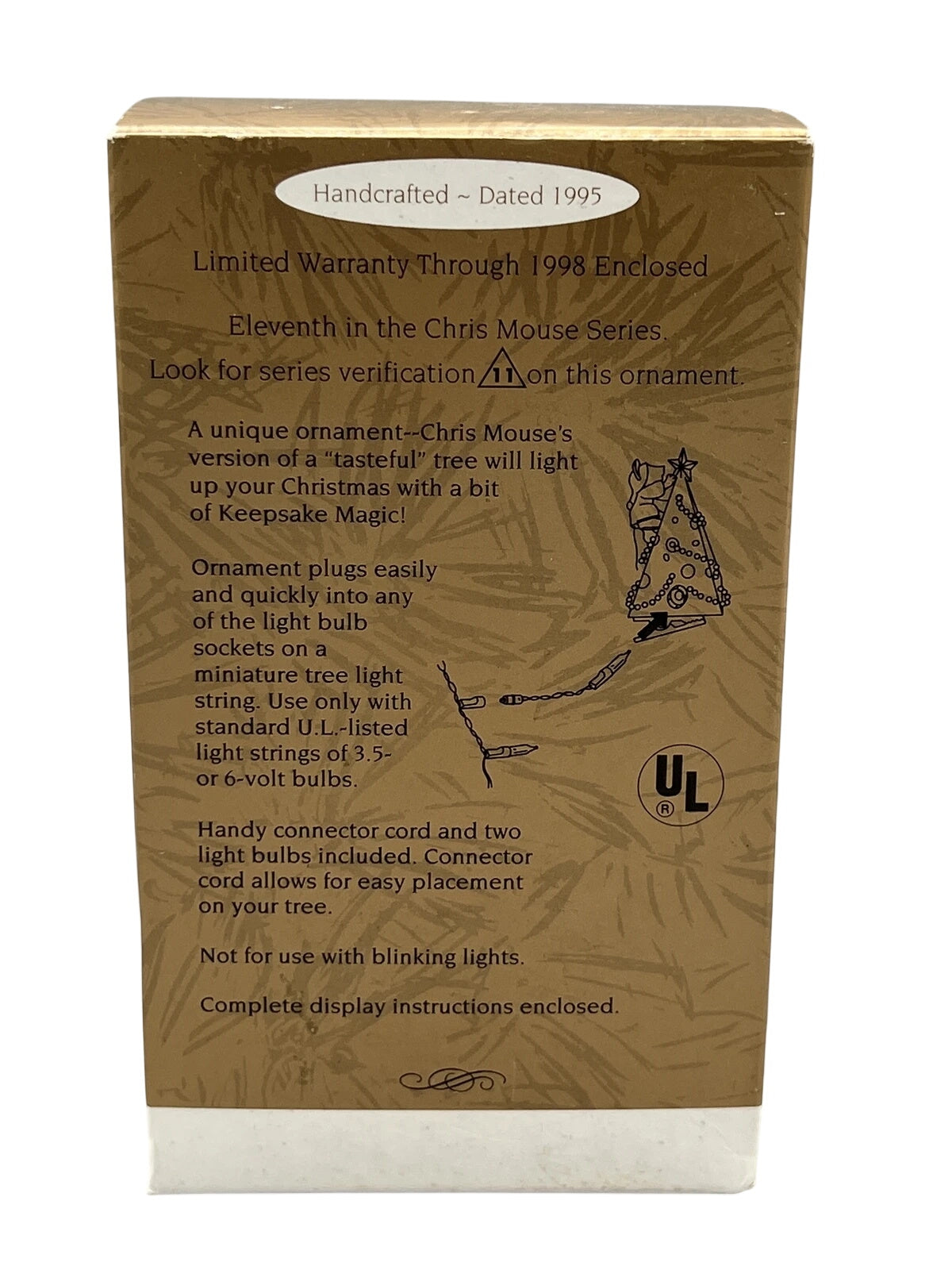 1995 Chris Mouse Tree Hallmark Ornament (Chris Mouse) QLX7307