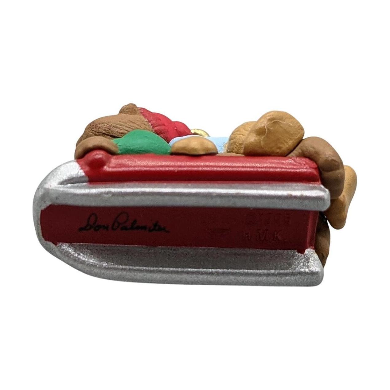 1995 Downhill Double Hallmark Ornament (Teddy Bear) QXM4837