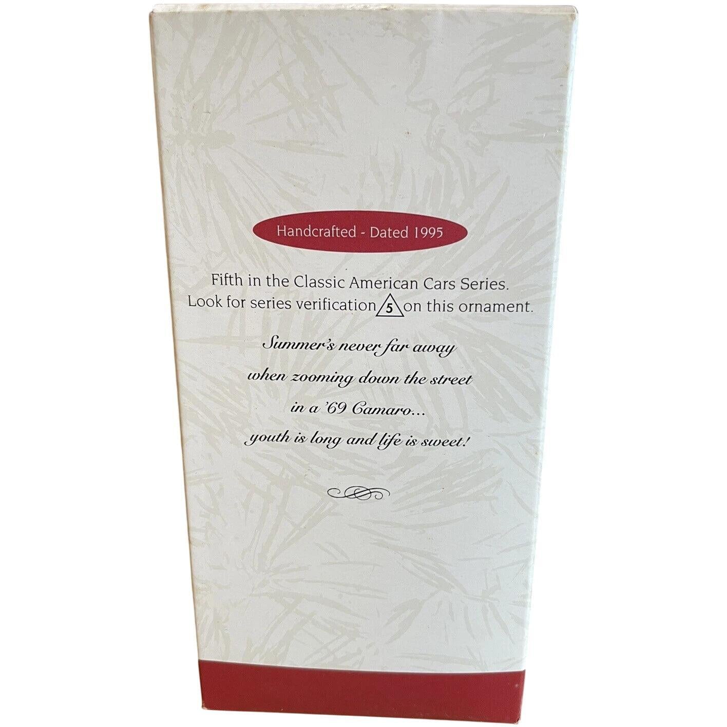 1995 Hallmark Ornament (1969) Chevrolet Camaro Hallmark Ornament (Classic American Cars) QX5239