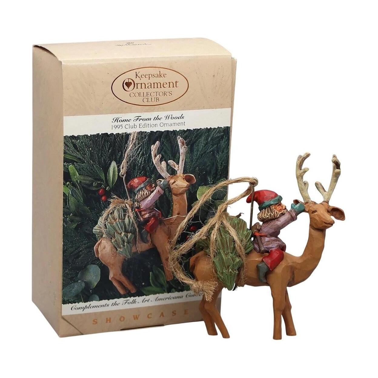 1995 Home From the Woods Hallmark Ornament (Folk Art Americana) QXC1059 Image4