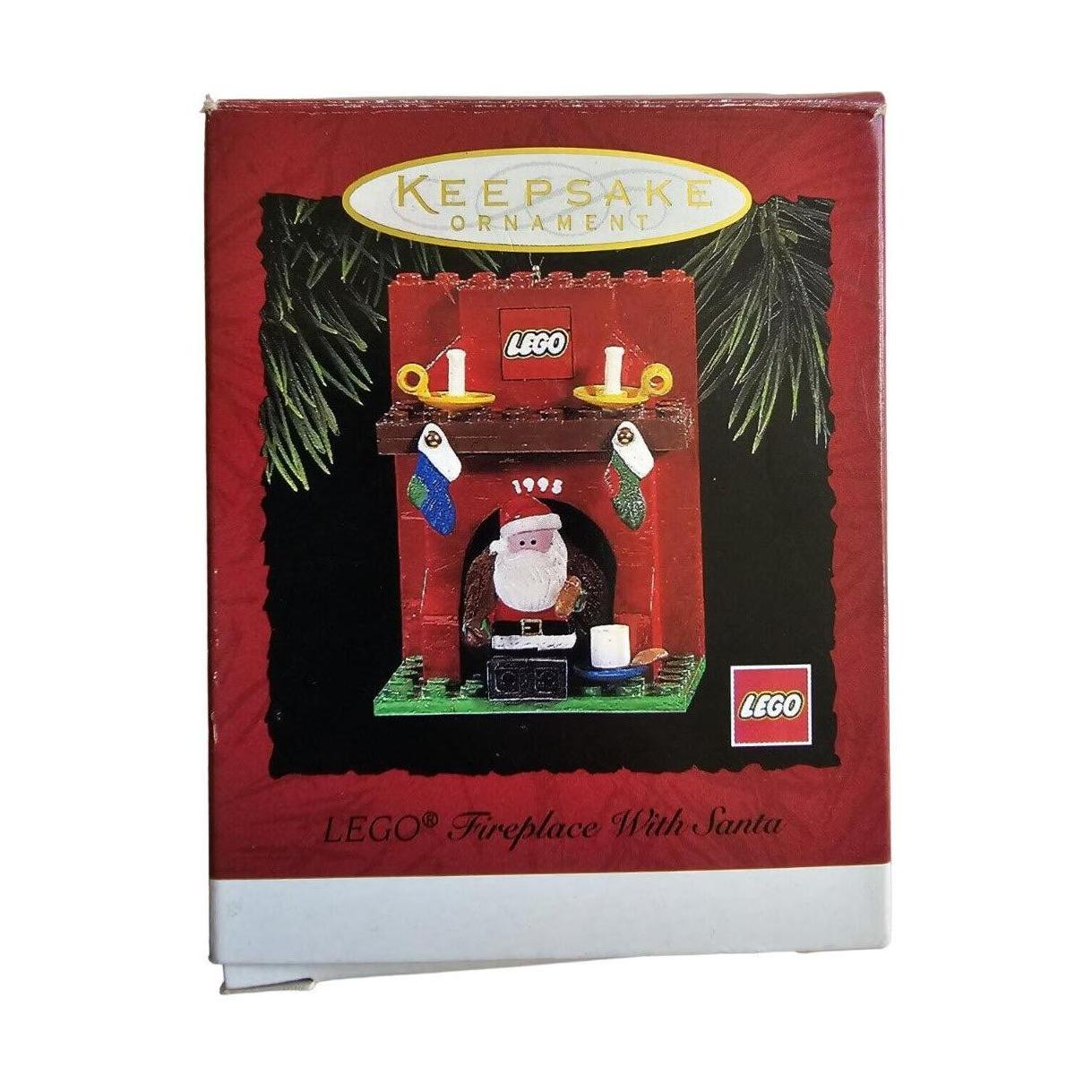 1995 LEGO Fireplace With Santa Hallmark Ornament (LEGO) QX4769