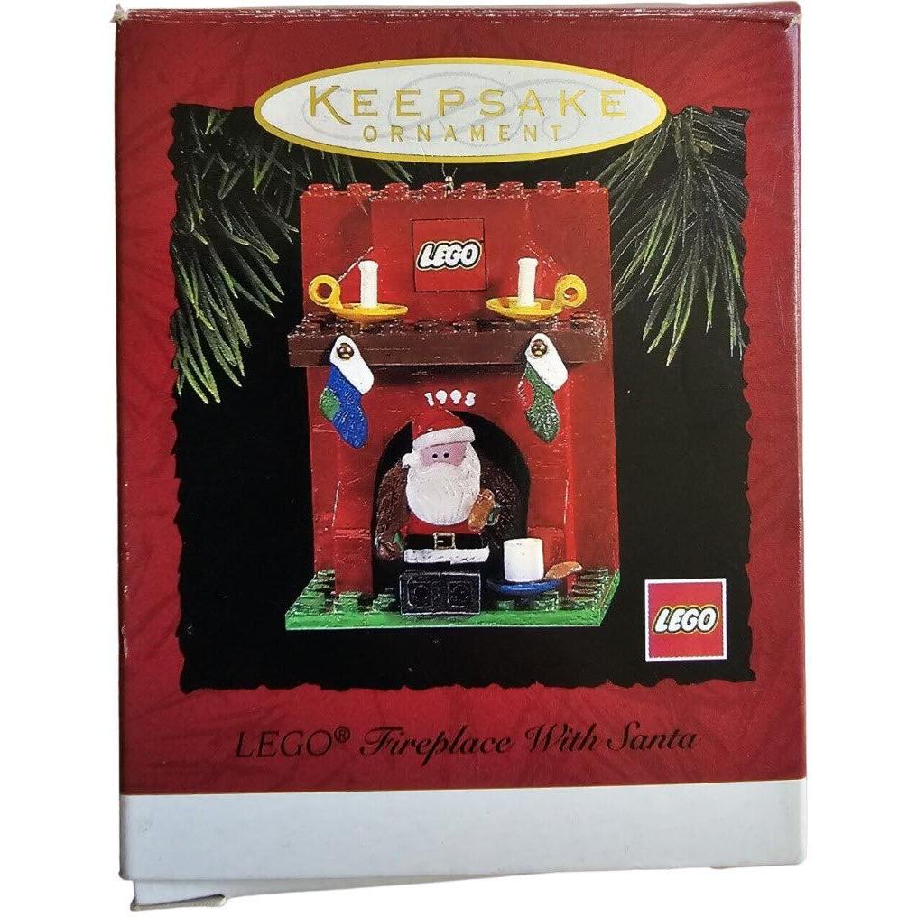 1995 LEGO Fireplace With Santa Hallmark Ornament (LEGO) QX4769