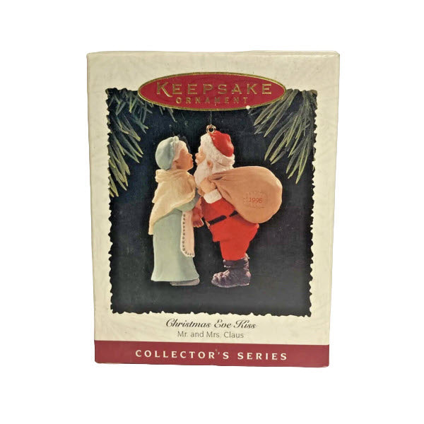 1995 Christmas Eve Kiss Hallmark Ornament (Mr. and Mrs. Claus) QX5157