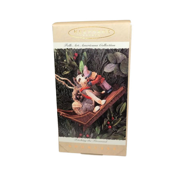 1995 Fetching the Firewood (Folk Art Americana)