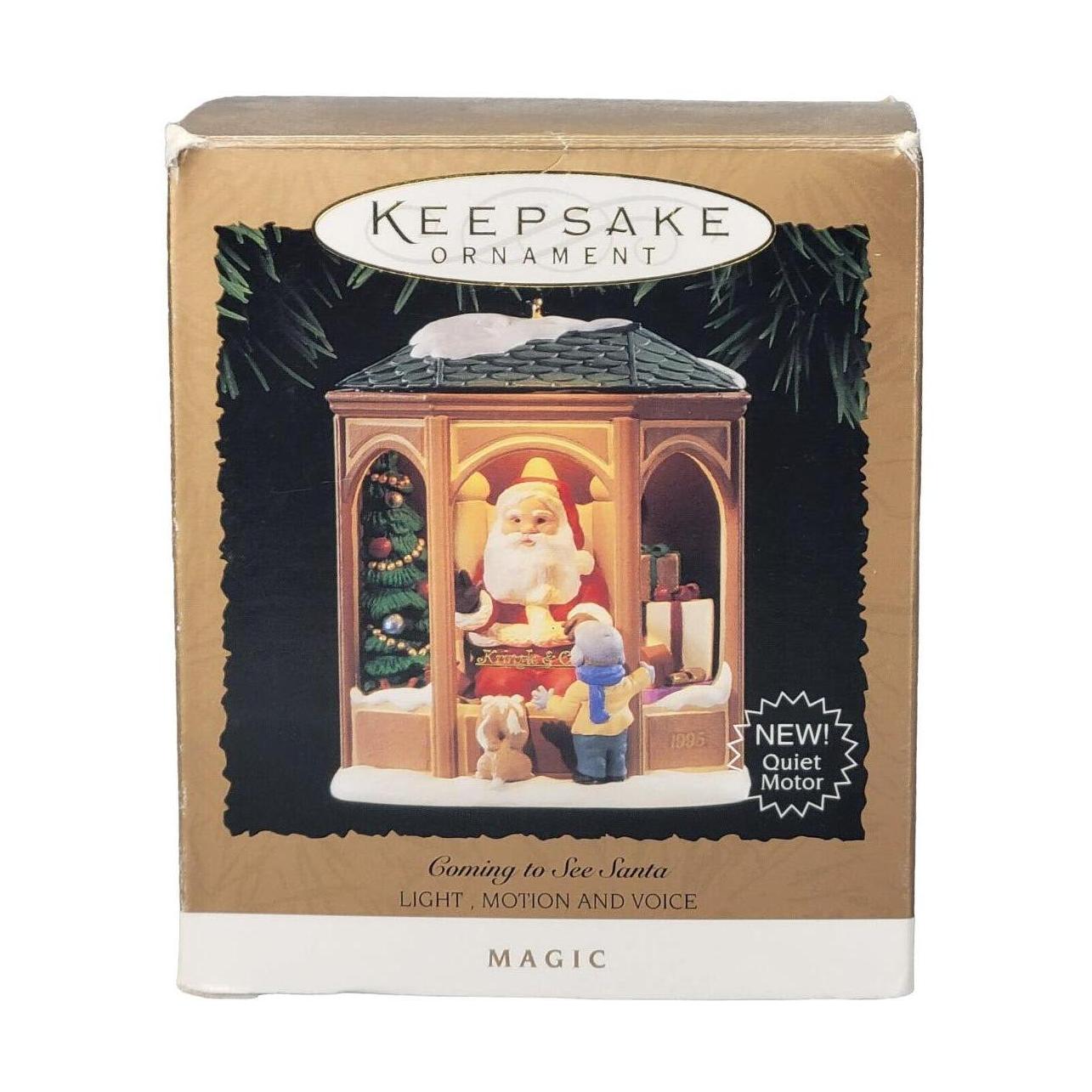 1995 Gcoming to See Santa Hallmark Ornament (Christmas Window) QLX7369