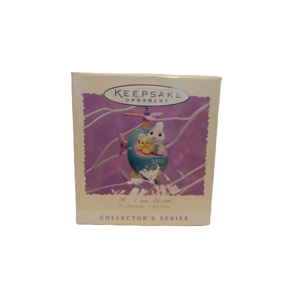 1995 Helicopter Hallmark Ornament (Here Comes Easter) QEO8217