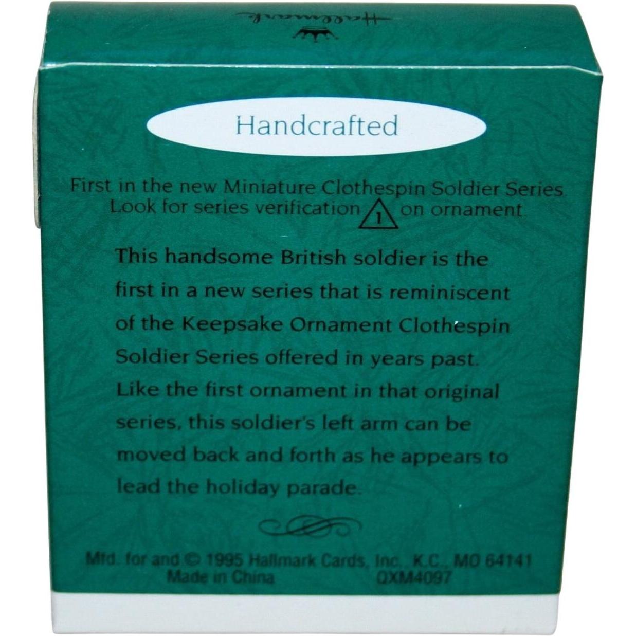 1995 Miniature Clothespin Soldier Hallmark Ornament (Miniature Clothespin Soldier) QXM4097