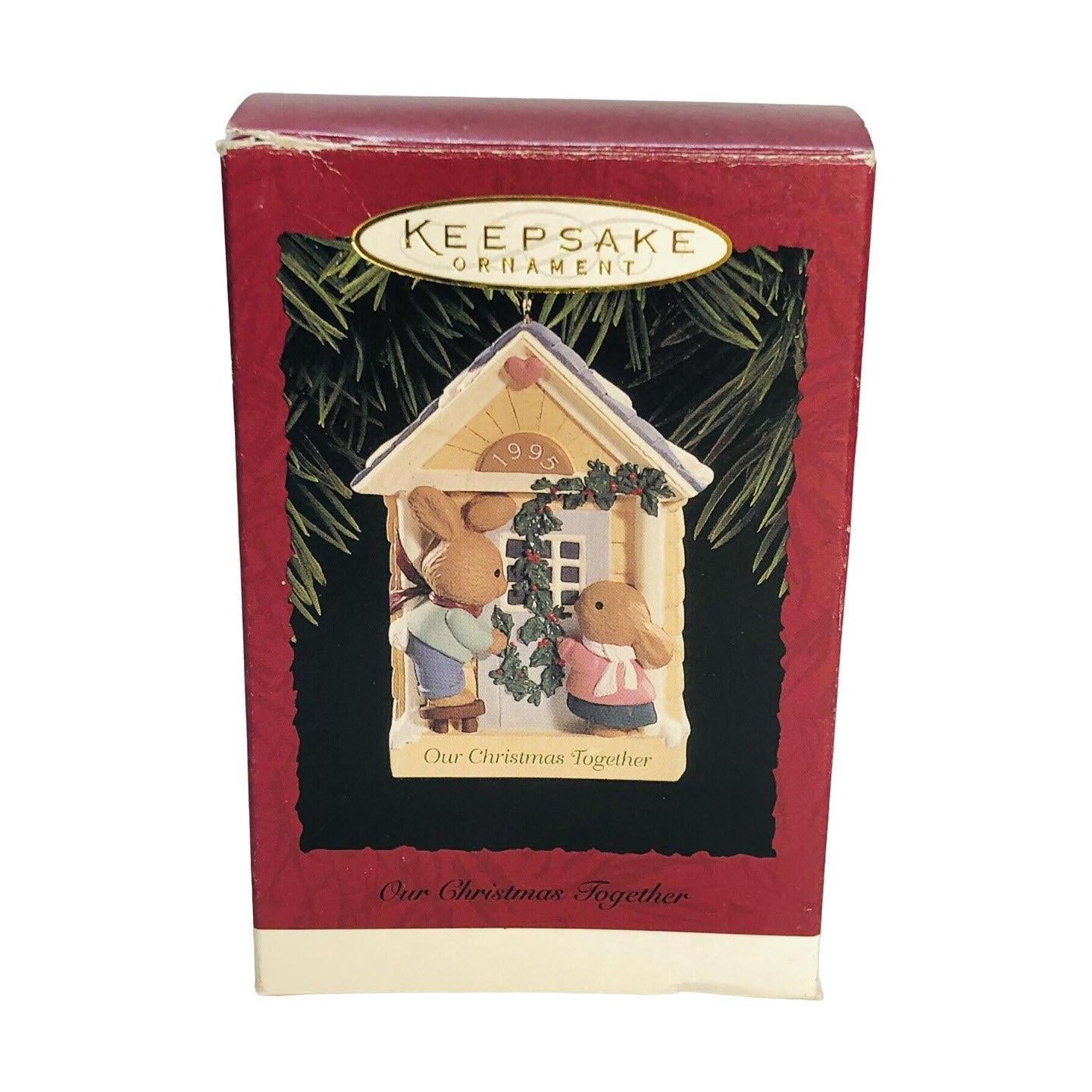 1995 Our Christmas Together Hallmark Ornament (Rabbit) QX5809