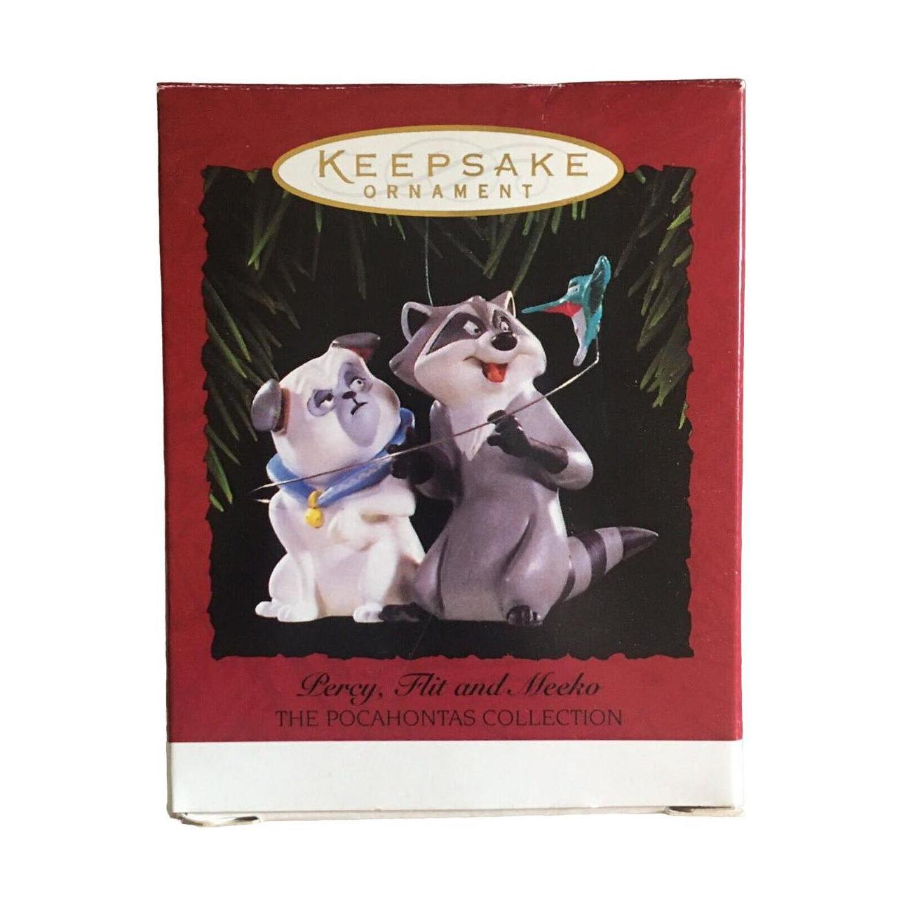 1995 Percy, Flint and Meeko Hallmark Ornament (Pocahontas) QXI6179