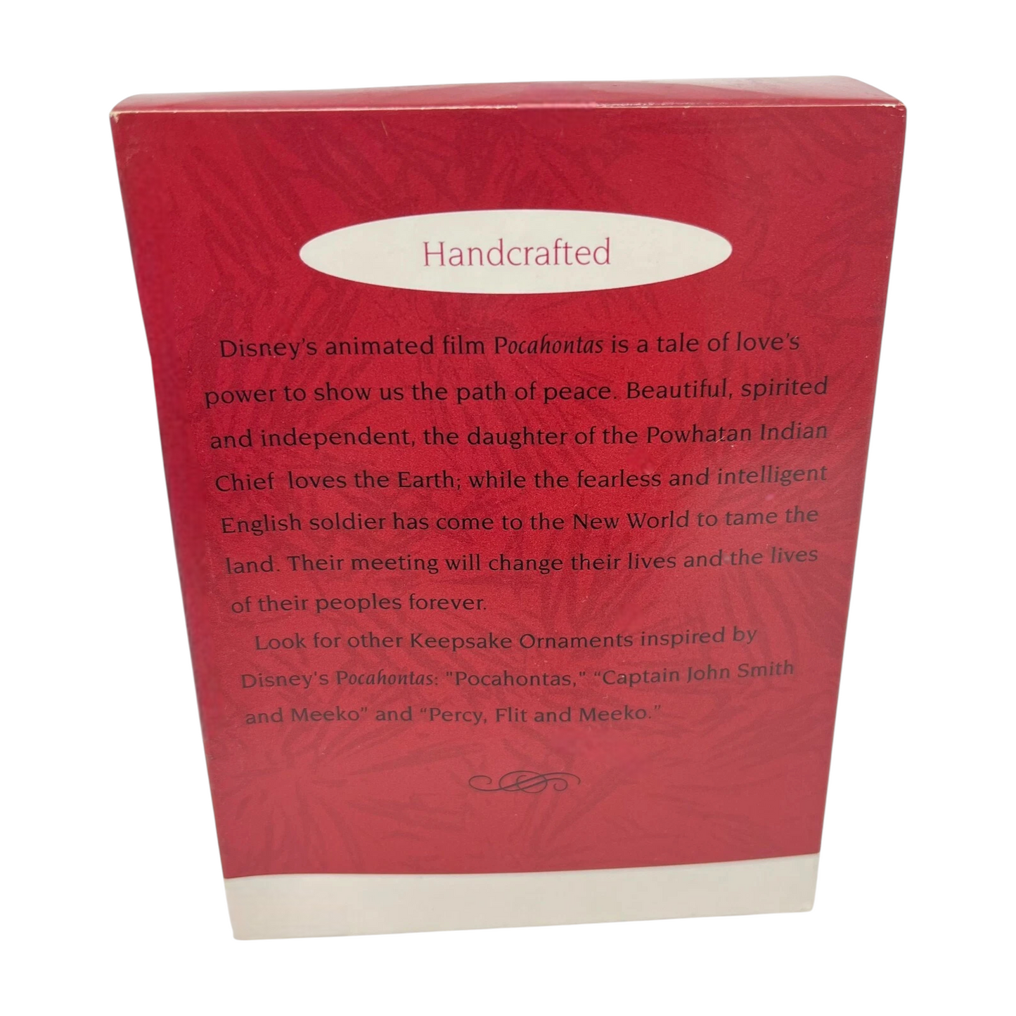 1995 Pocahontas and Captain John Smith Hallmark Ornament (Pocahontas) QXI6197