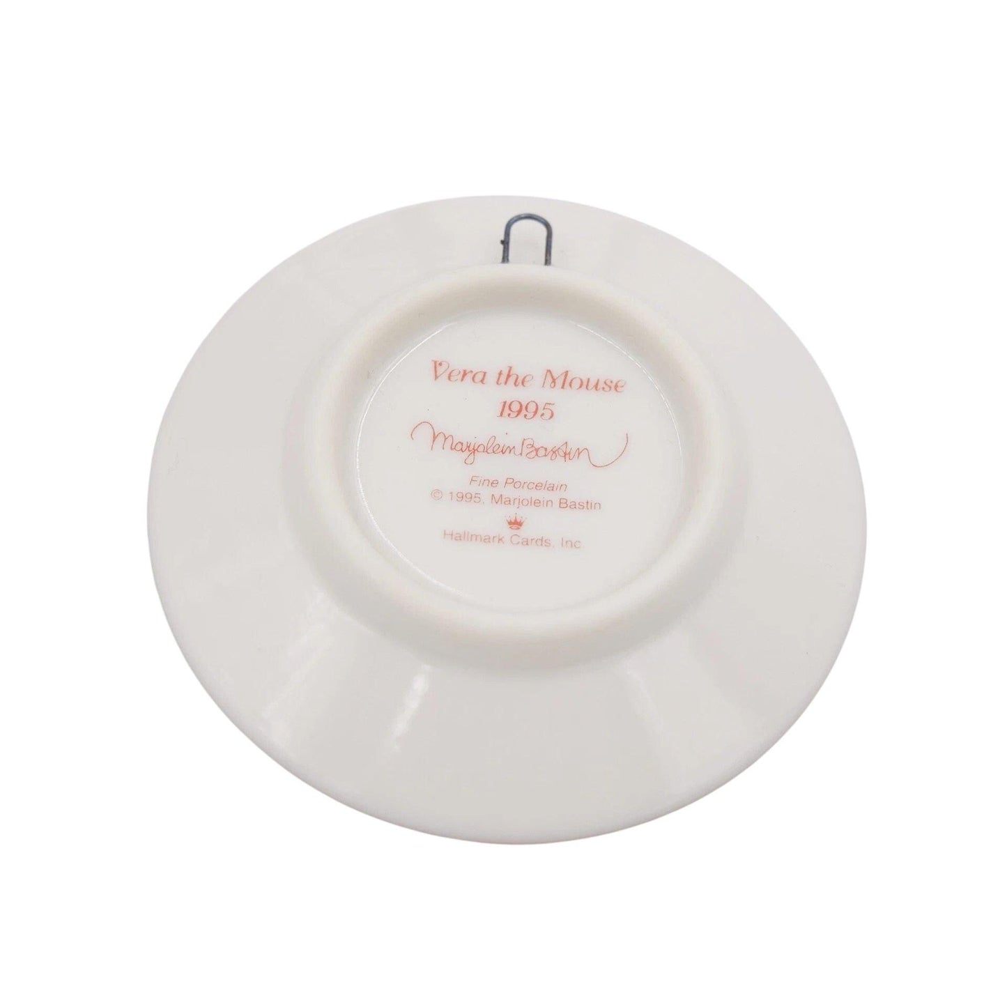 1995 Vera the Mouse Hallmark Ornament (Collector's Plate) QX5537 Image5