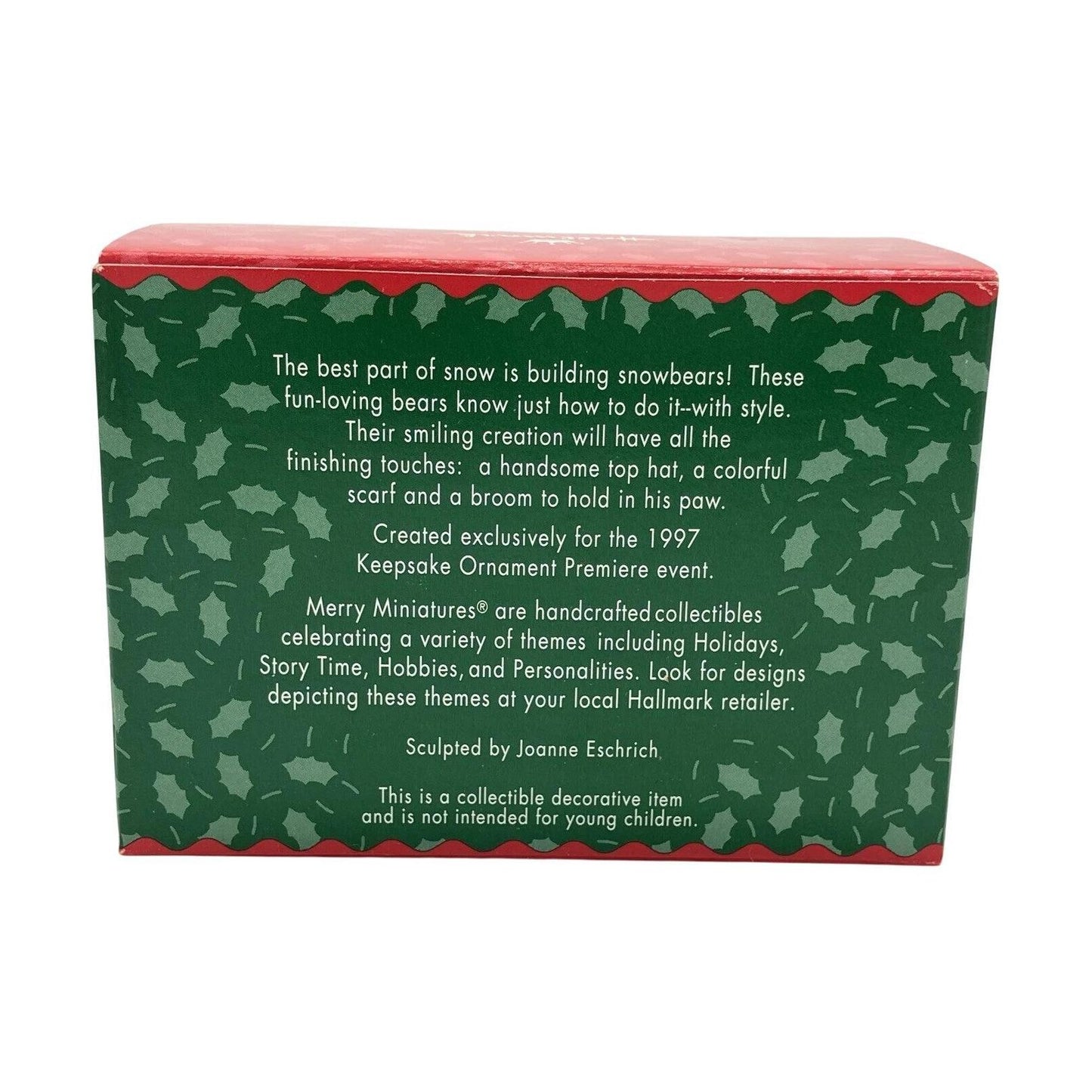 1996 Snowbear Season Hallmark Ornament (Snowmen) QFM8602