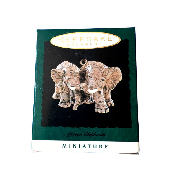 1996 African Elephants Hallmark Ornament (Noah's Ark) QXM4224