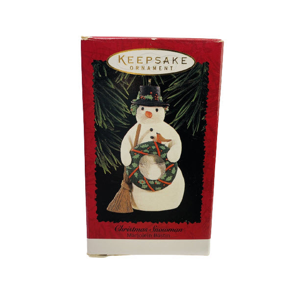 1996 Christmas Snowman Hallmark Ornament (Marjolein Bastin) QX6214