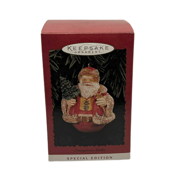 1996 Evergreen Santa Hallmark Ornament (Santa Claus) QX5714