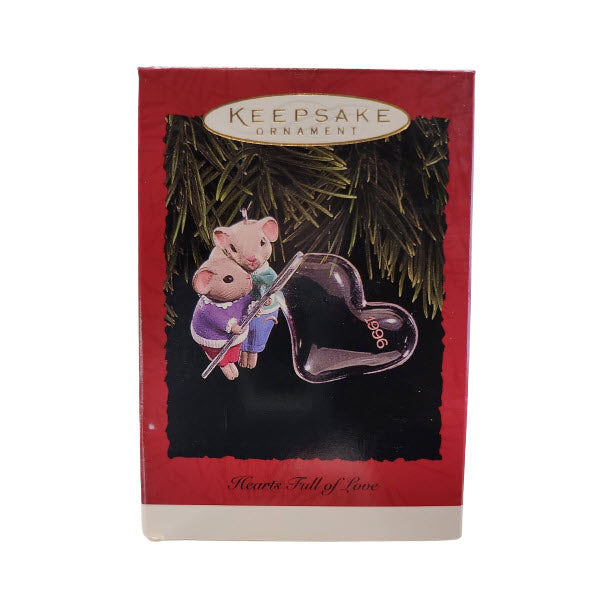 1996 Hearts Full of Love Hallmark Ornament (Mouse) QX5814