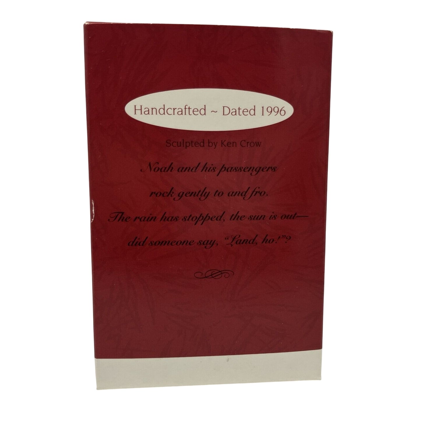 1996 Jolly Wolly Ark Hallmark Ornament (Noah's Ark) QX6221