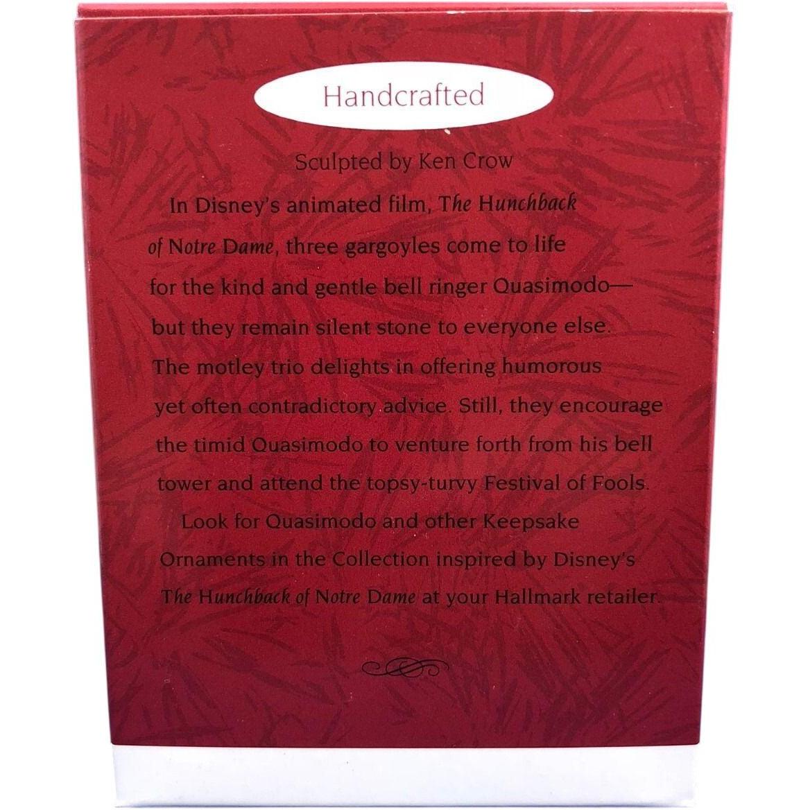 1996 Laverne, Victor & Hugo Hallmark Ornament (The Hunchback of Notre Dame) QXI6354