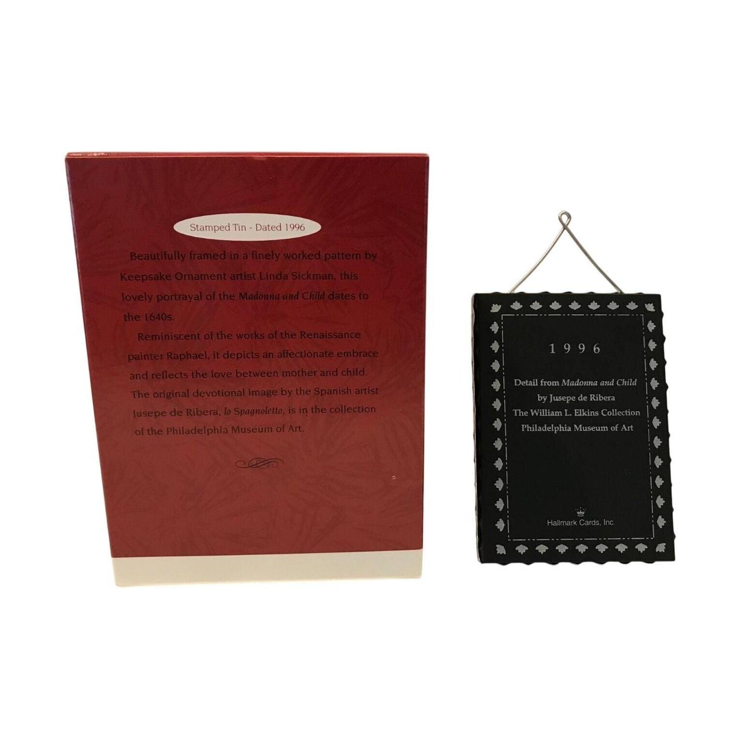 1996 Madonna and Child Hallmark Ornament (Fine Art Masterpiece) QX6324