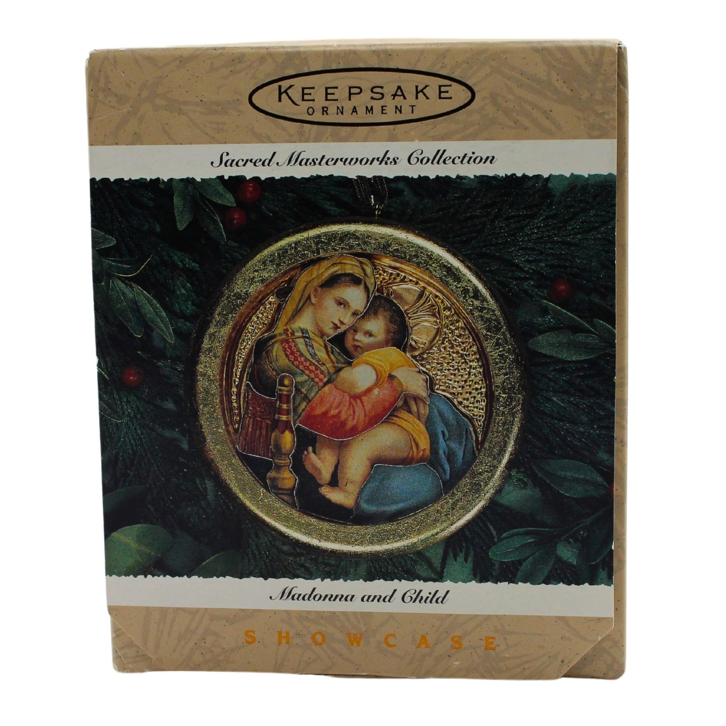 1996 Madonna and Child - Sacred Masterworks Hallmark Ornament (Religious) QK1144