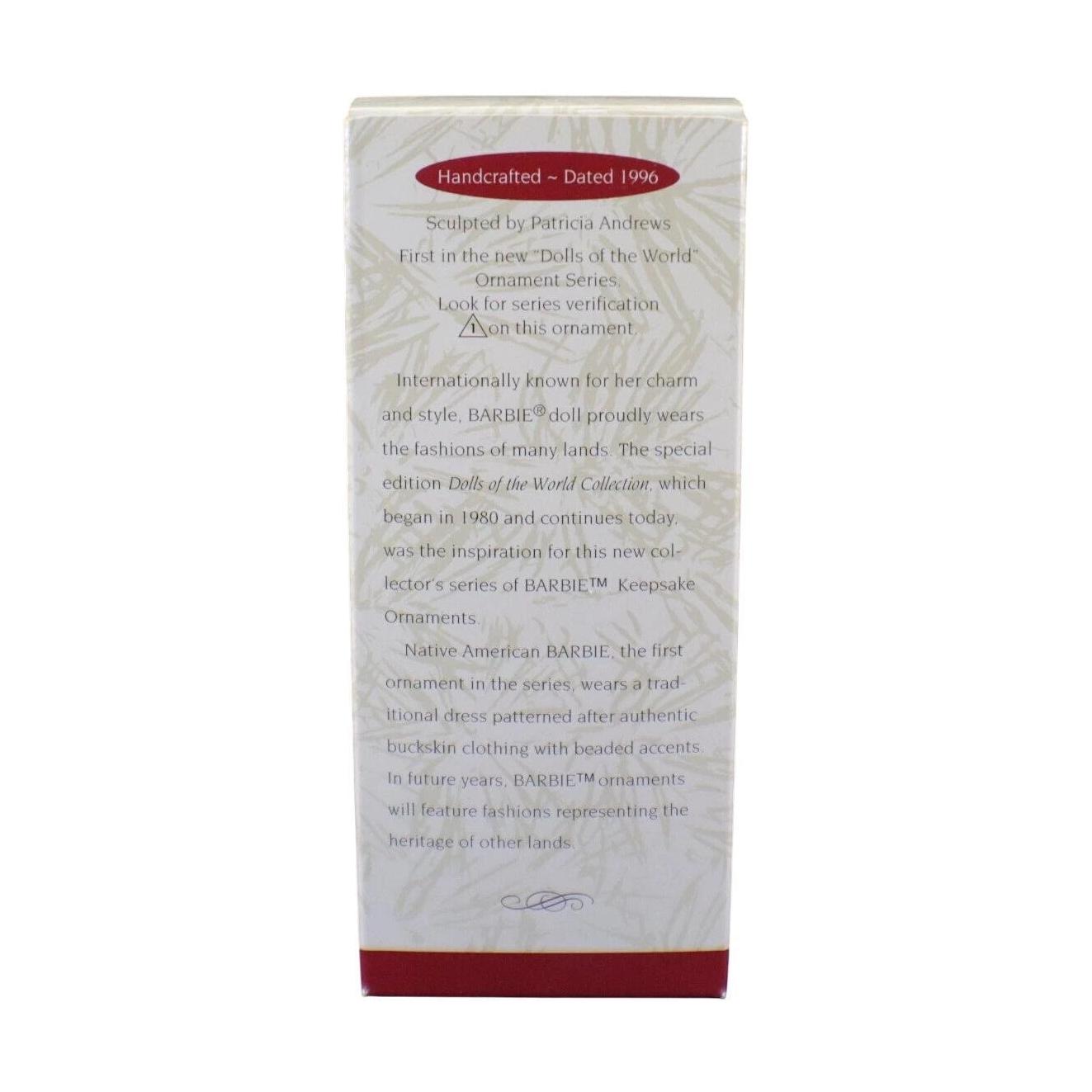 1996 Native American Barbie Hallmark Ornament (Barbie) QX5561