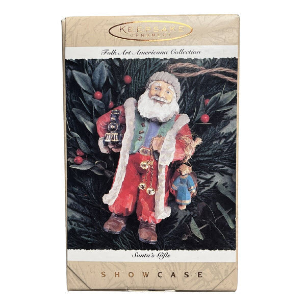 1996 Santa's Gifts Hallmark Ornament (Folk Art Americana) QK1124