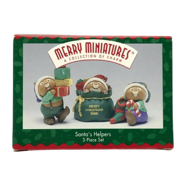 1996 Santa's Helpers Hallmark Ornament (Merry Miniatures) QFM8051