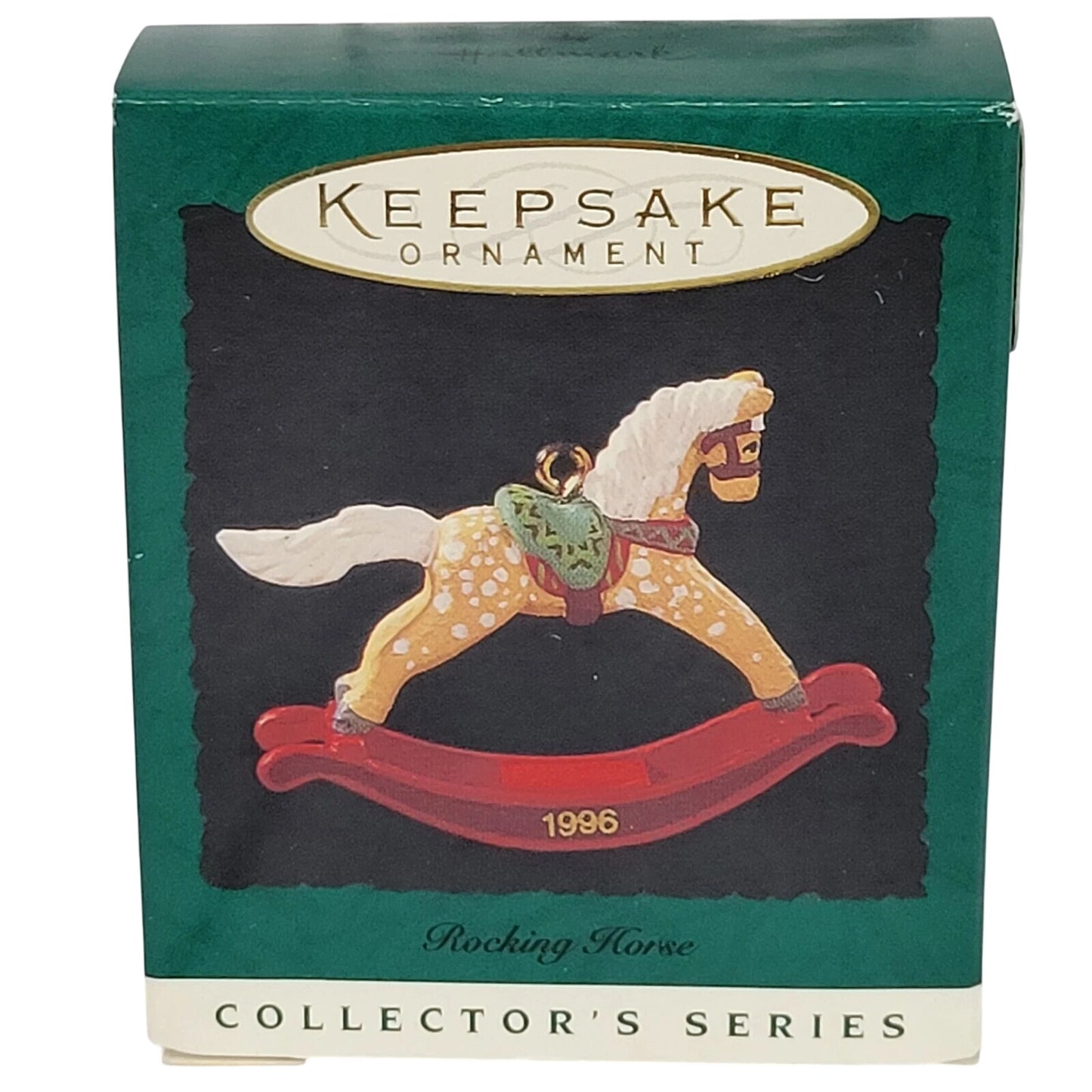 1996 Spotted - Red Rockers Hallmark Ornament (Miniature Rocking Horse) QXM4121