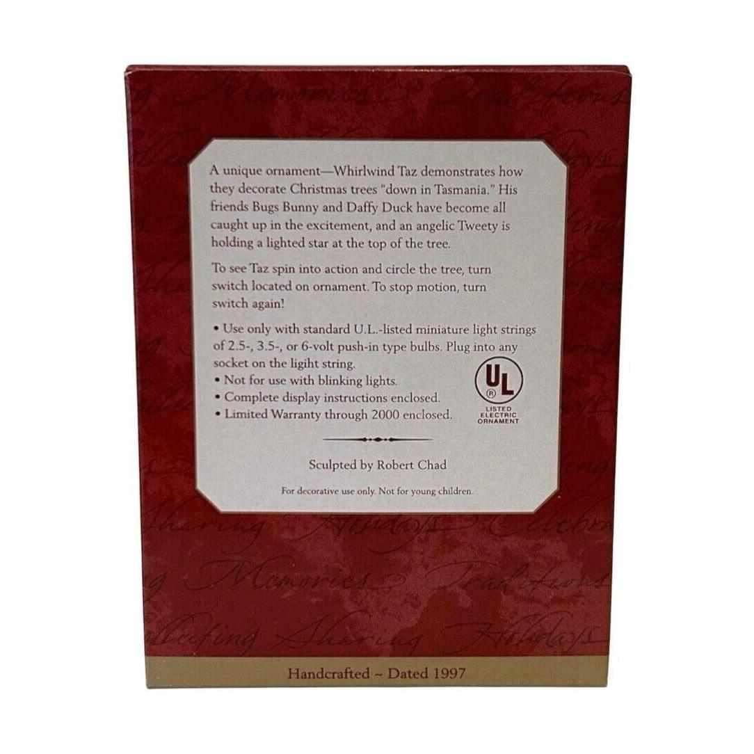 1997 Decorator Taz Hallmark Ornament (Looney Toons) QLX7502