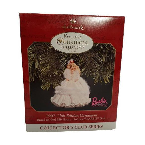 1997 Hallmark Ornament (1989) Happy Holidays Barbie Hallmark Ornament (Holiday Barbie Collector's Club) QXC5162
