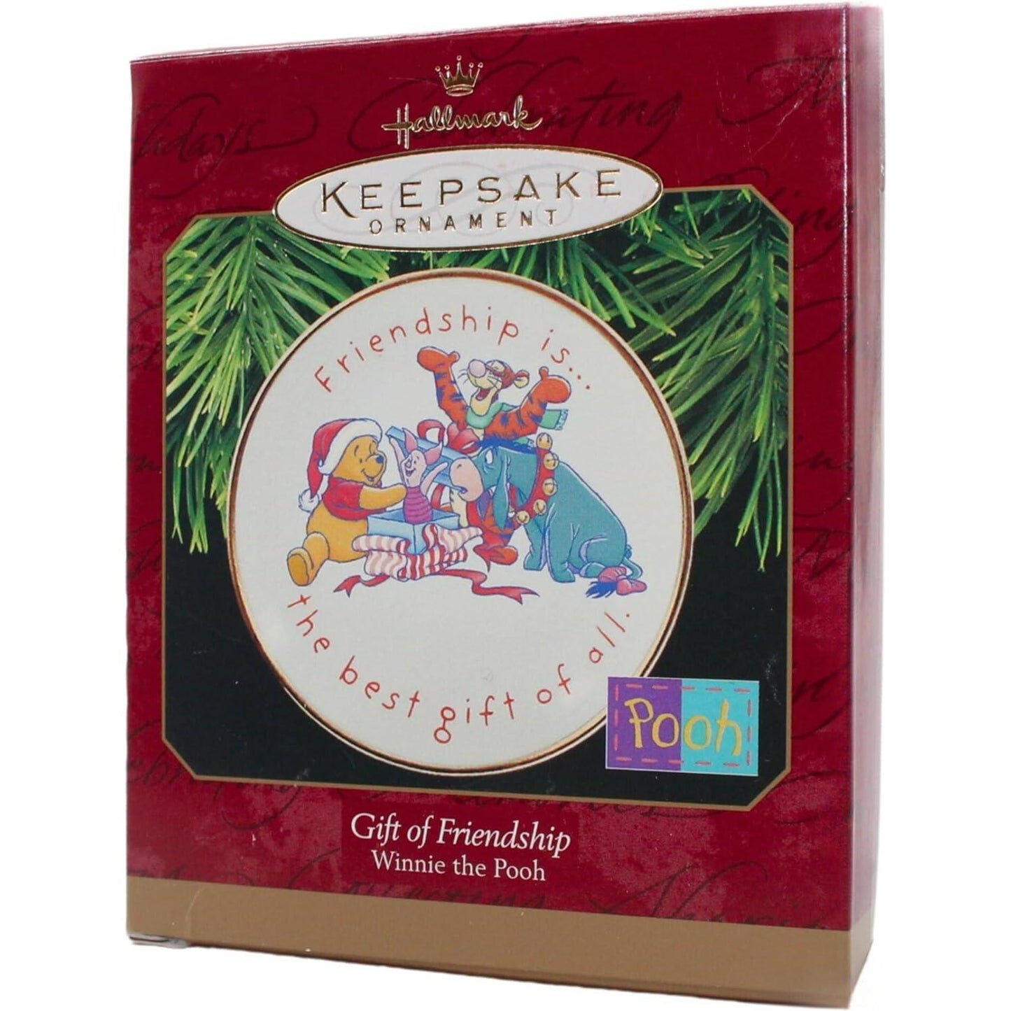 1997 Gift of Friendship - Winnie the Pooh Plate Hallmark Ornament (Winnie the Pooh) QXE6835
