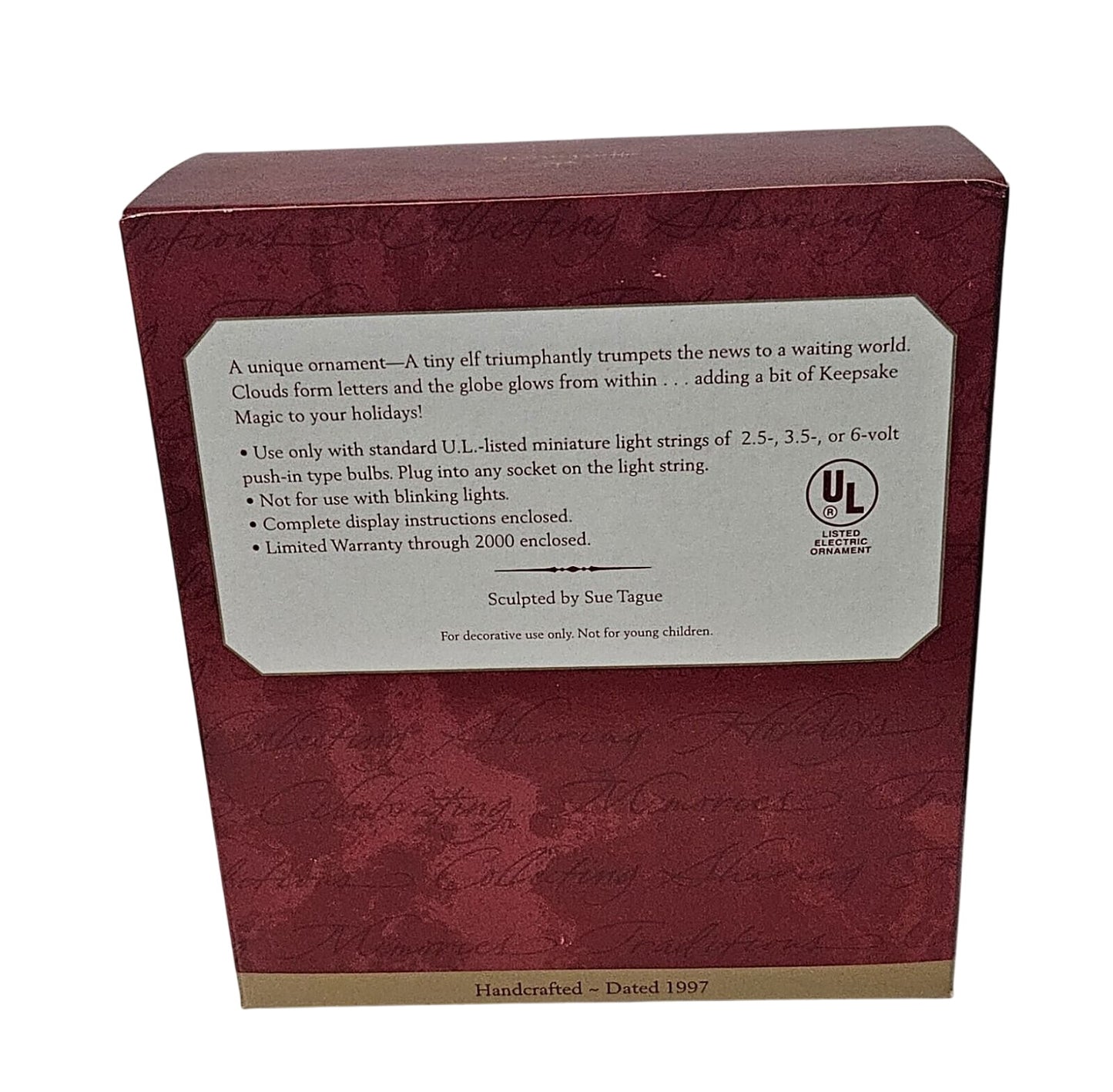 1997 Joy to the World Hallmark Ornament (Peace) QLX7512