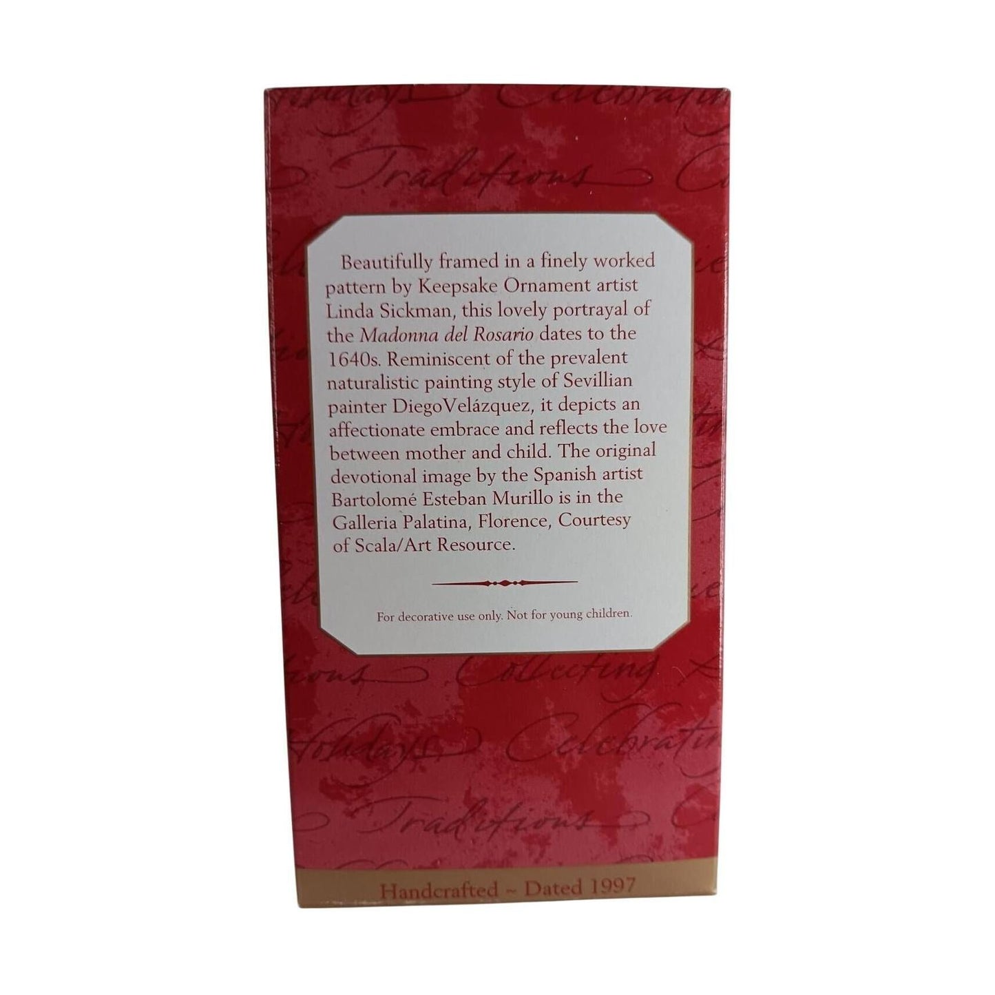 1997 Madonna del Rosario Hallmark Ornament (Religious) QX6545
