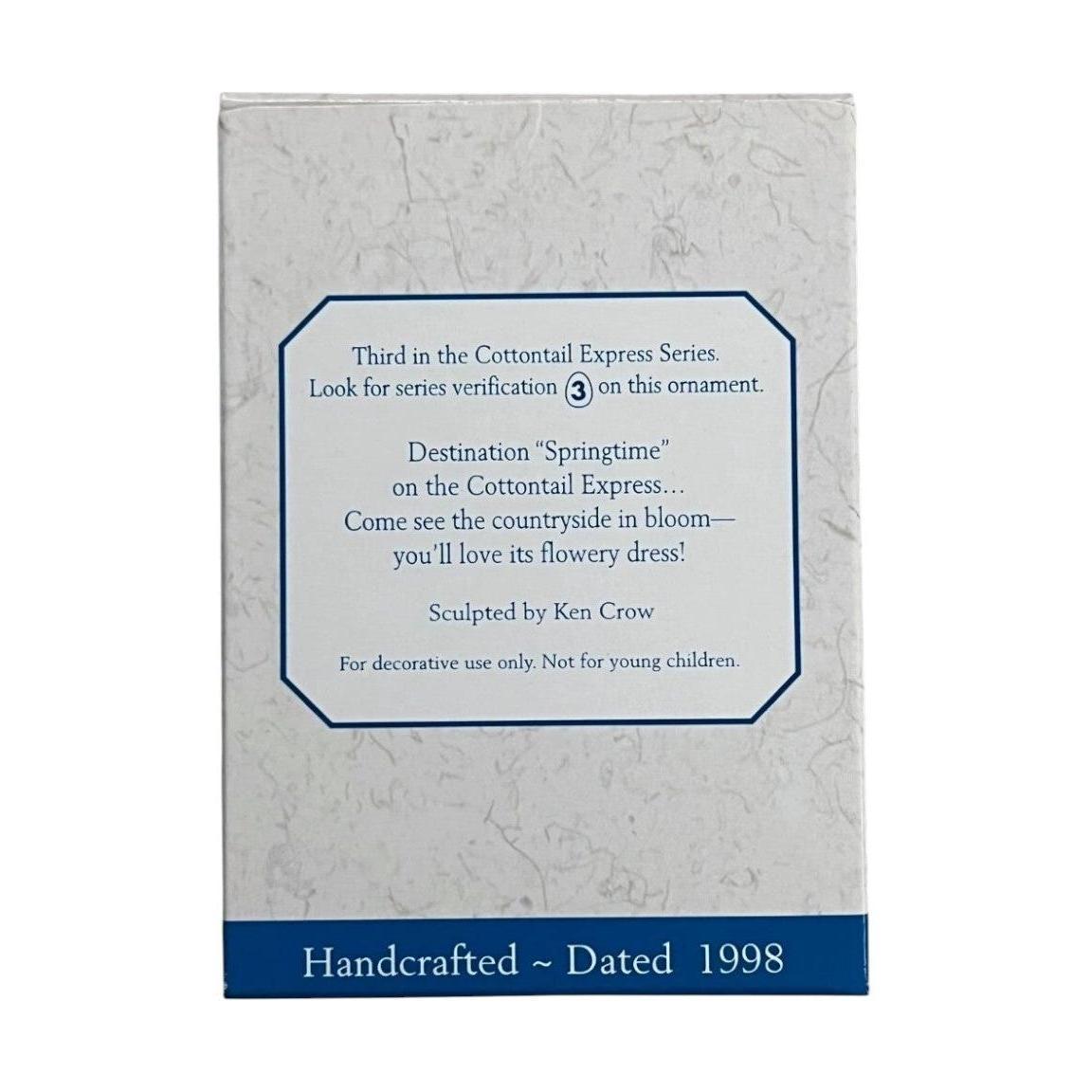 1997 Passenger Car Hallmark Ornament (Cottontail Express) QEO8376 Image4