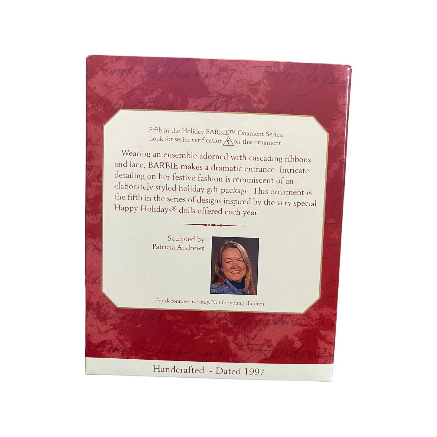 1997 Red Dress with Bows Hallmark Ornament (Holiday Barbie) QXI6212