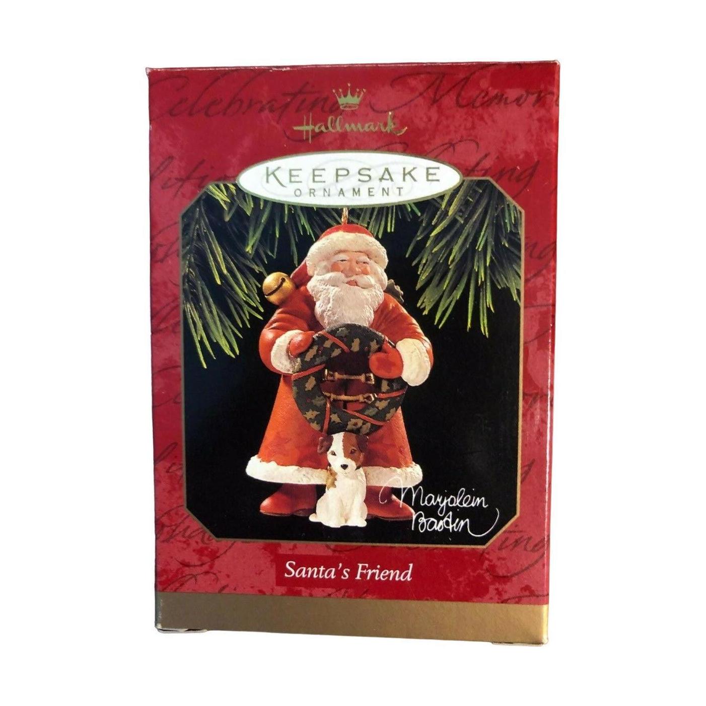 1997 Santa's Friend Hallmark Ornament (Puppy) QX6685