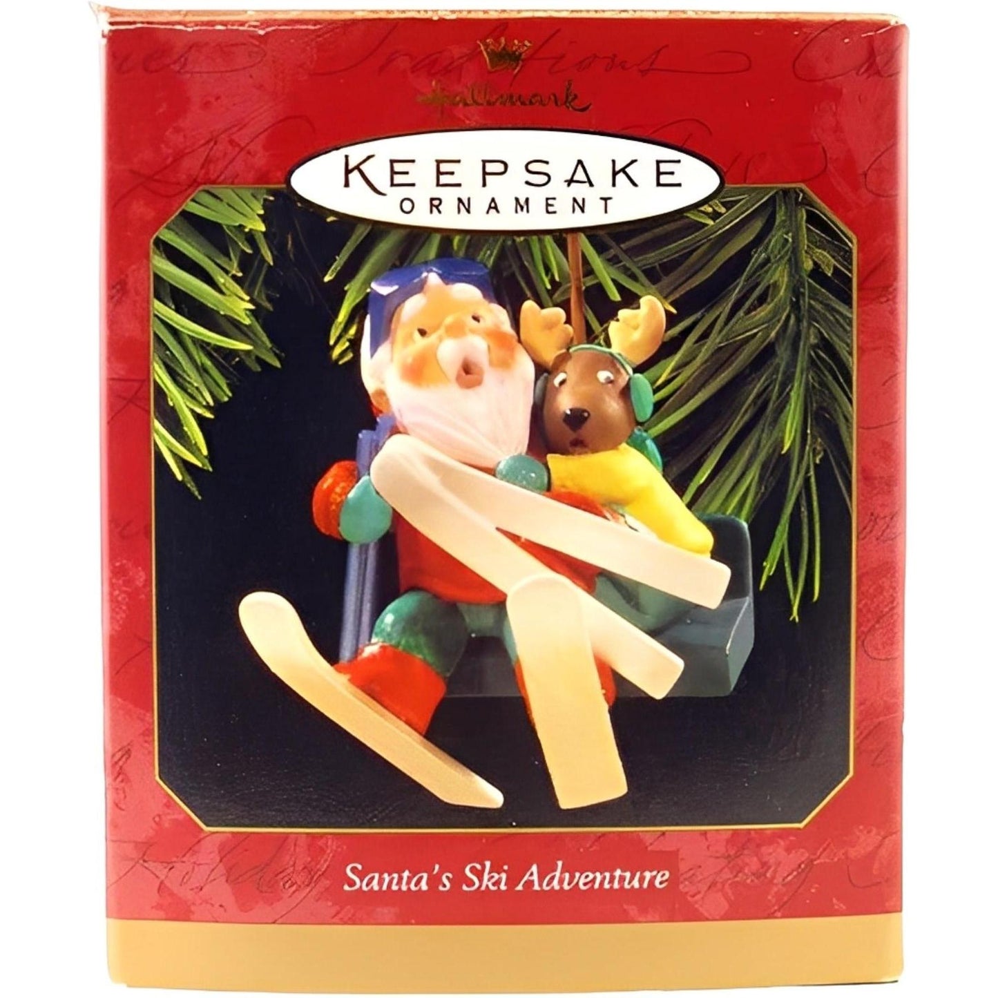 1997 Santa's Ski Adventure Hallmark Ornament (Santa Claus) QX6422