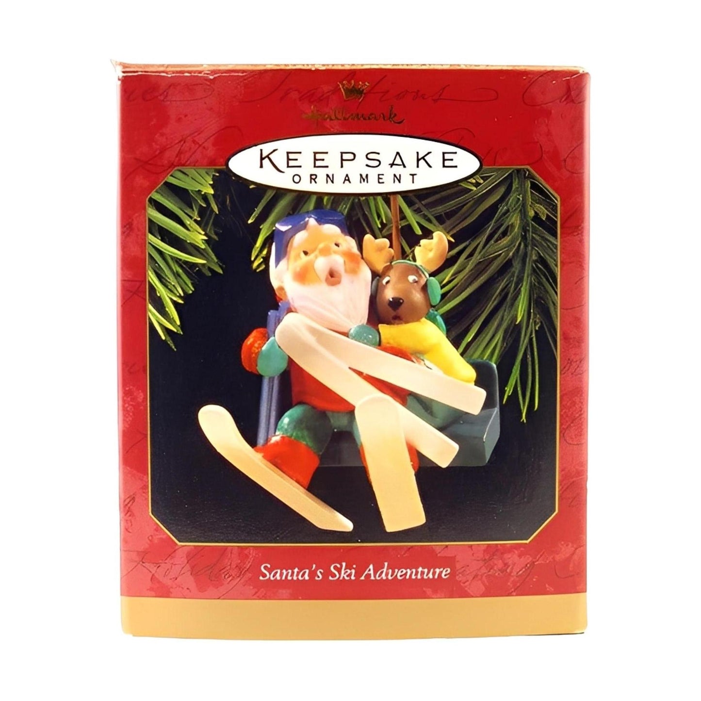 1997 Santa's Ski Adventure Hallmark Ornament (Santa Claus) QX6422