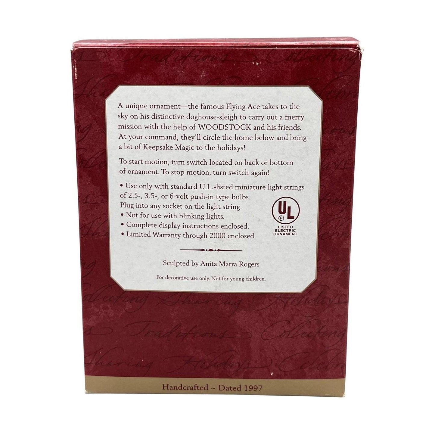 1997 Snoopy Plays Santa Hallmark Ornament (Peanuts) QLX7475