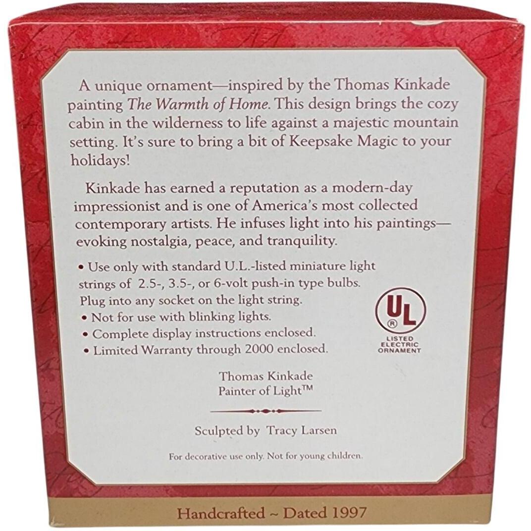 1997 The Warmth of Home Hallmark Ornament (Thomas Kinkade, Painter of Light) QXI7545