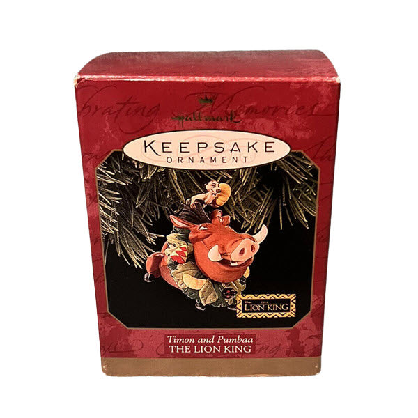 1997 Timon and Pumbaa Hallmark Ornament (Lion King) QXD4065