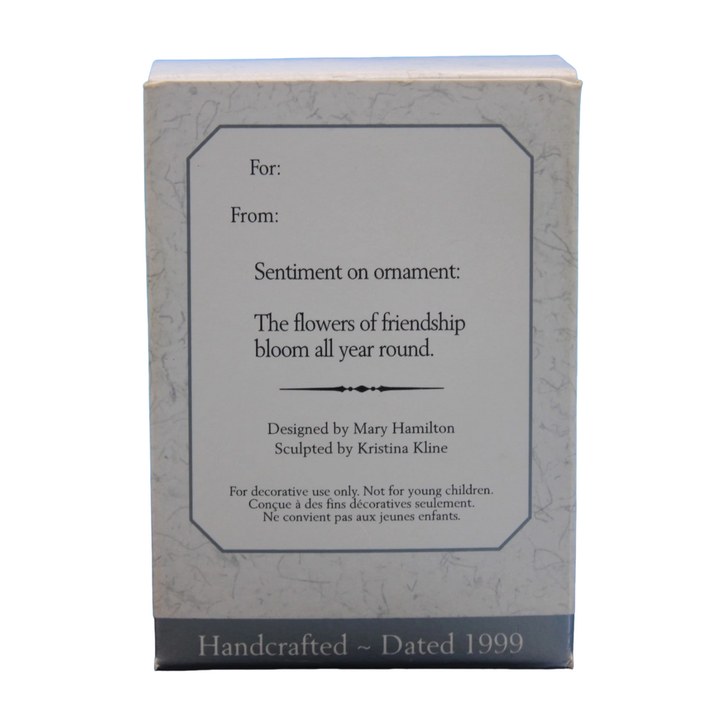 1998 Friendly Delivery - Mary's Bears Hallmark Ornament (Teddy Bear) QEO8419