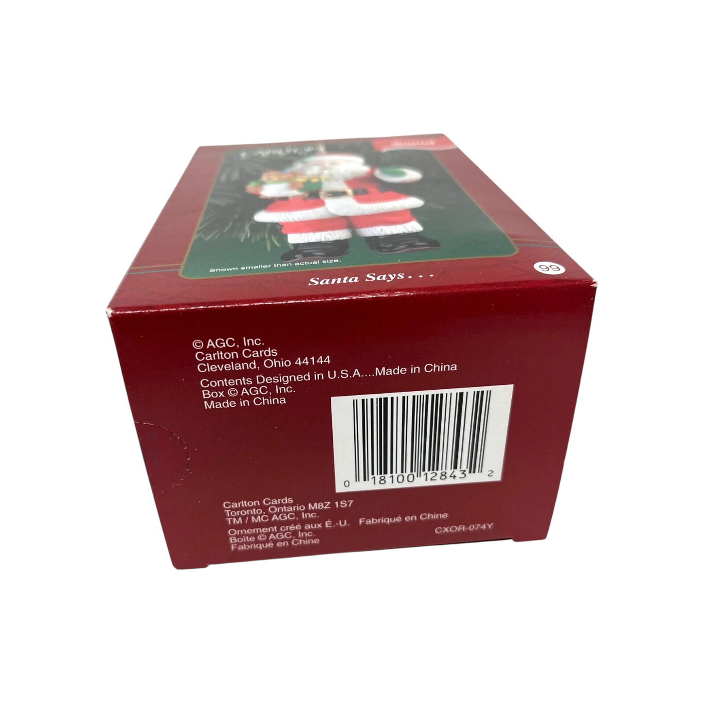 1998 Santa Says… Carlton Cards Ornaments (Santa Claus) CXOR-074Y