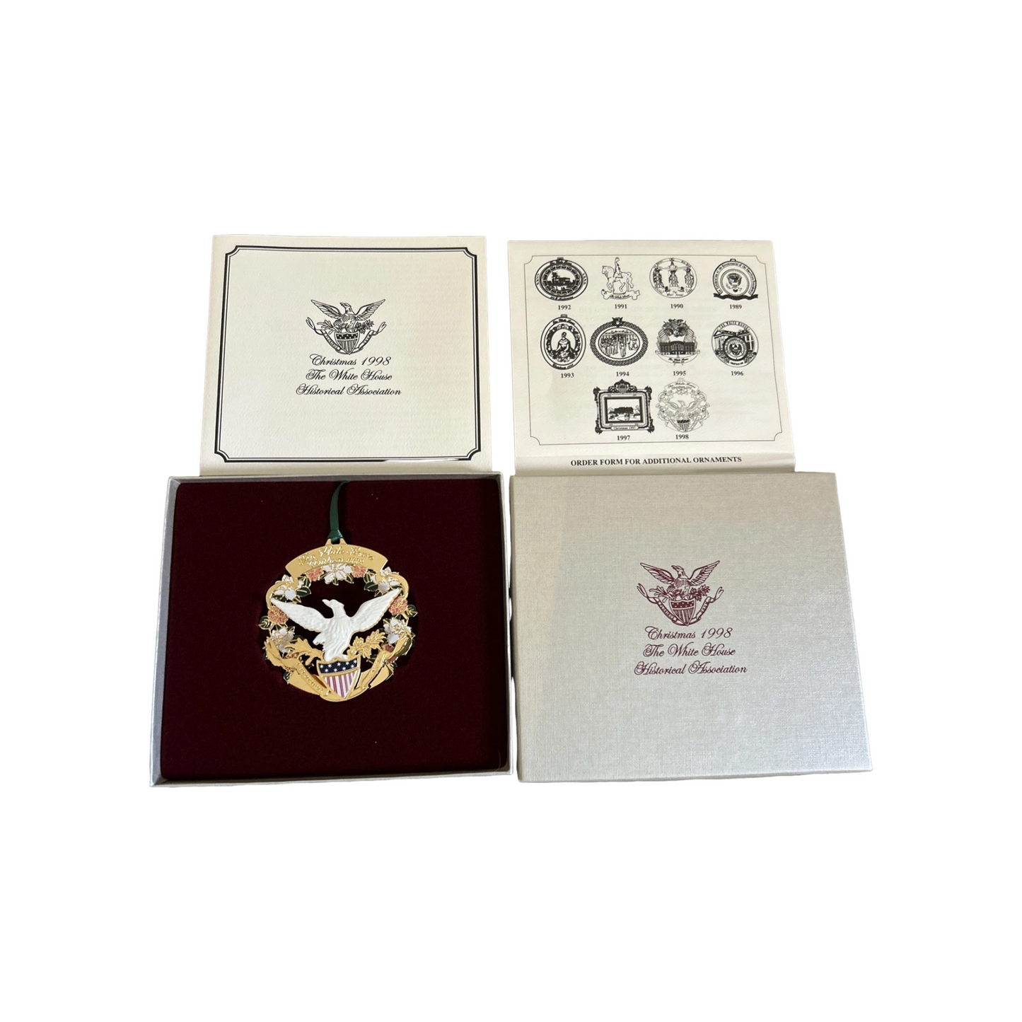 1998 White Bird Ornament: James Buchanan Administration Symbol - 15th President